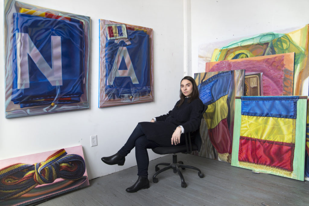 How Artist Ioana Manolache Transforms Mass-Produced Romanian Flags Into Inspired Works of Art