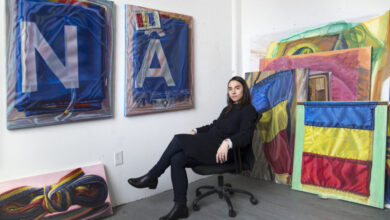 How Artist Ioana Manolache Transforms Mass-Produced Romanian Flags Into Inspired Works of Art
