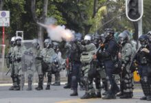 Activist involved in anti-government protests in Hong Kong has been shot by police during a clash